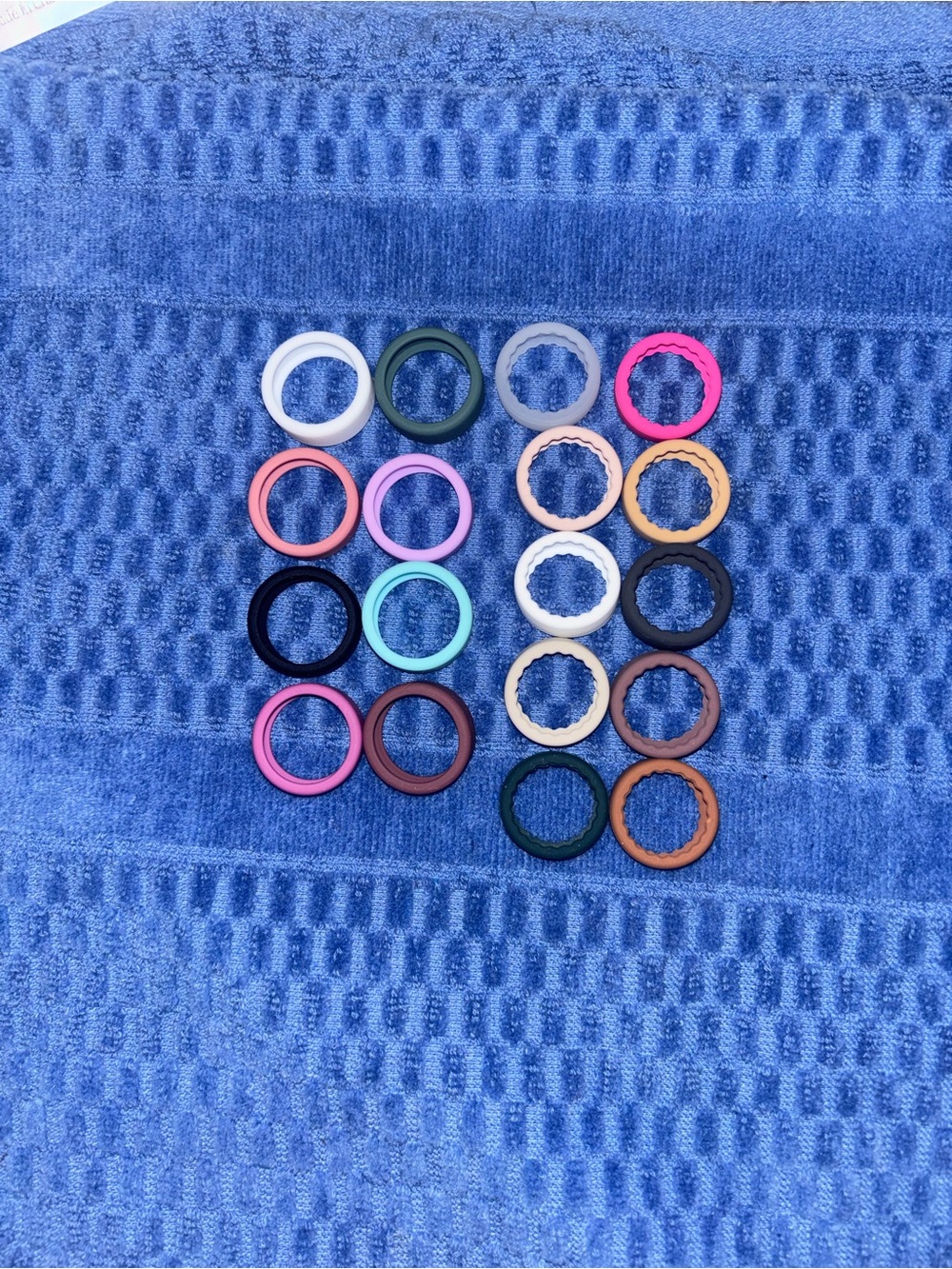 Colorful Silicone Phone Ring Set - Multi-Color Pack